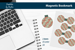 Botanical Garden Magnetic Bookmark Print and Cut Product Image 2