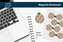 Botanical Garden Magnetic Bookmark Print and Cut Product Image 2