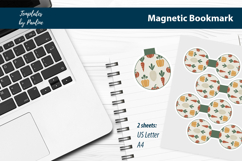 Minimal Root Veggie Printable Bookmark Print and Cut Product Image 2