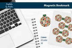 Minimal Root Vegetable Magnetic Bookmark, Print and Cut Product Image 2