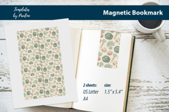 Vintage Botanical Carrot Cabbage Tomato Bookmark Printable Product Image 1