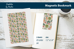 Cottagecore Vegetable Bookmark Printable, Magnetic Bookmark Product Image 1