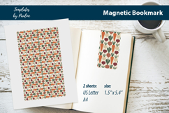 Minimal Carrot Beet Turnip Magnetic Bookmark PNG Product Image 1