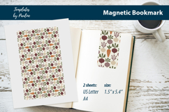 Neutral Farmhouse Root Vegetable Bookmark, Magnetic Bookmark Product Image 1