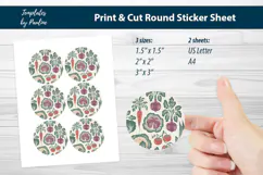 Rustic Food Branding Seals, Farmers Market Packaging Product Image 1