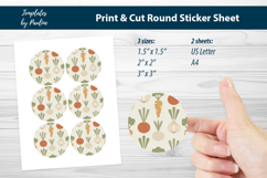 Minimal Vegetable Sticker, Scandinavian Root Vegetable Label Product Image 1