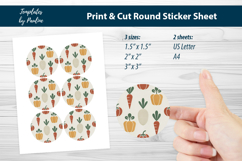 Clean Botanical Stickers, Carrot Beet Turnip Stickers Product Image 1