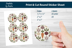 Minimal Organic Label, Clean Vegetable Sticker for Packaging Product Image 1