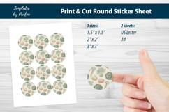 Carrot Cabbage Tomato Seals, Rustic Packaging Stickers Product Image 2