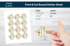 Minimal Vegetable Sticker, Scandinavian Root Vegetable Label Product Image 2