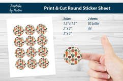 Scandinavian Botanical Stickers, Clean Root Veggie Seal Product Image 2