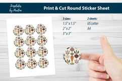 Minimal Organic Label, Clean Vegetable Sticker for Packaging Product Image 2