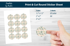 Cottagecore Gift Wrap Stickers, Rustic Vegetable Seals Product Image 2