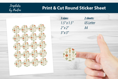 Minimal Vegetable Sticker, Scandinavian Root Vegetable Label Product Image 3