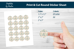 Cottagecore Gift Wrap Stickers, Rustic Vegetable Seals Product Image 3