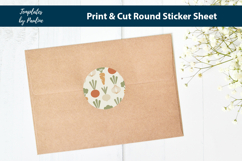 Minimal Vegetable Sticker, Scandinavian Root Vegetable Label Product Image 4