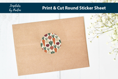 Scandinavian Botanical Stickers, Clean Root Veggie Seal Product Image 4