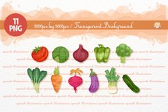 Vegetables Chalk Style Illustration Collection Product Image 2