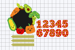 Cute Vegetable cake topper 3D SVG Product Image 2