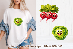 Funny vegetables sublimation | Funny food clipart PNG Product Image 1