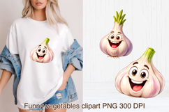 Funny vegetables sublimation | Funny food clipart PNG Product Image 1