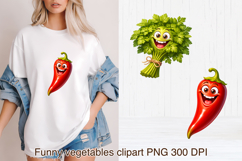 Funny vegetables sublimation | Funny food clipart PNG Product Image 1