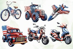 Vehicle American Flag for 4th of July Sublimation Product Image 2