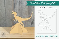 Velociraptor Printable Cut Template Product Image 1