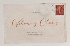 Veloncy Claus | Classic Signature Script Product Image 1