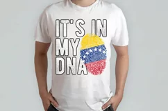 It's in my DNA Venezuela Flag Fingerprint PNG Sublimation Product Image 2