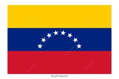Flag of Venezuela Svg Png, Venezuelan Svg, Venezuela Pride Product Image 2