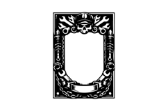 Vertical Black and White Mechanic Frame Art Design Product Image 1