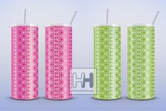 Vertical lace pattern skinny tumbler wrap sublimation Product Image 2