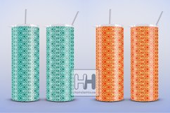 Vertical lace pattern skinny tumbler wrap sublimation Product Image 3