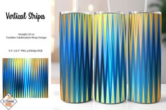 Vertical Stripes Sublimation Tumbler Wrap Product Image 1