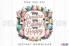 Very Demure Very Cutesy very Hoppy Sublimation PNG Product Image 1