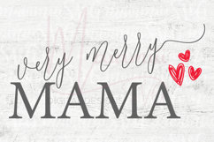 Very Merry Mama &amp; Very Merry Mini SVG Set|Matching Christmas Product Image 6