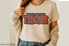Very Merry Teacher Festive Teacher Christmas Shirt &amp; Gift Product Image 3