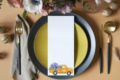 Watercolor Very Peri and Pink flower pickup truck graphics. Product Image 8