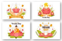 9 Buddhist Vesak Day Illustration Product Image 3