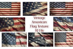 Vintage American Flag Backgrounds Bundle Product Image 1