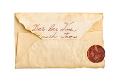 A Faded Cursive Old Letter Png Product Image 1