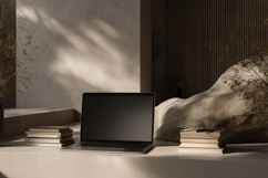 laptop mockup in the living room Product Image 1