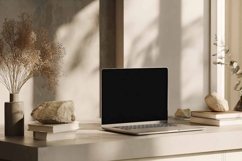 laptop mockup in the living room Product Image 1