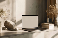 laptop mockup in the living room Product Image 1