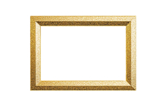 Golden picture frame PNG Product Image 1