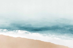 Tropical Beach Watercolour Background Product Image 1