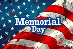 Memorial Day for American Flag Backdrop Product Image 1
