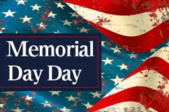 Memorial Day for American Flag Backdrop Product Image 1