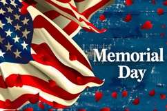Memorial Day for American Flag Backdrop Product Image 1